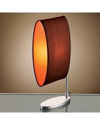 Brown Oval Table Lamp Brown/Rose